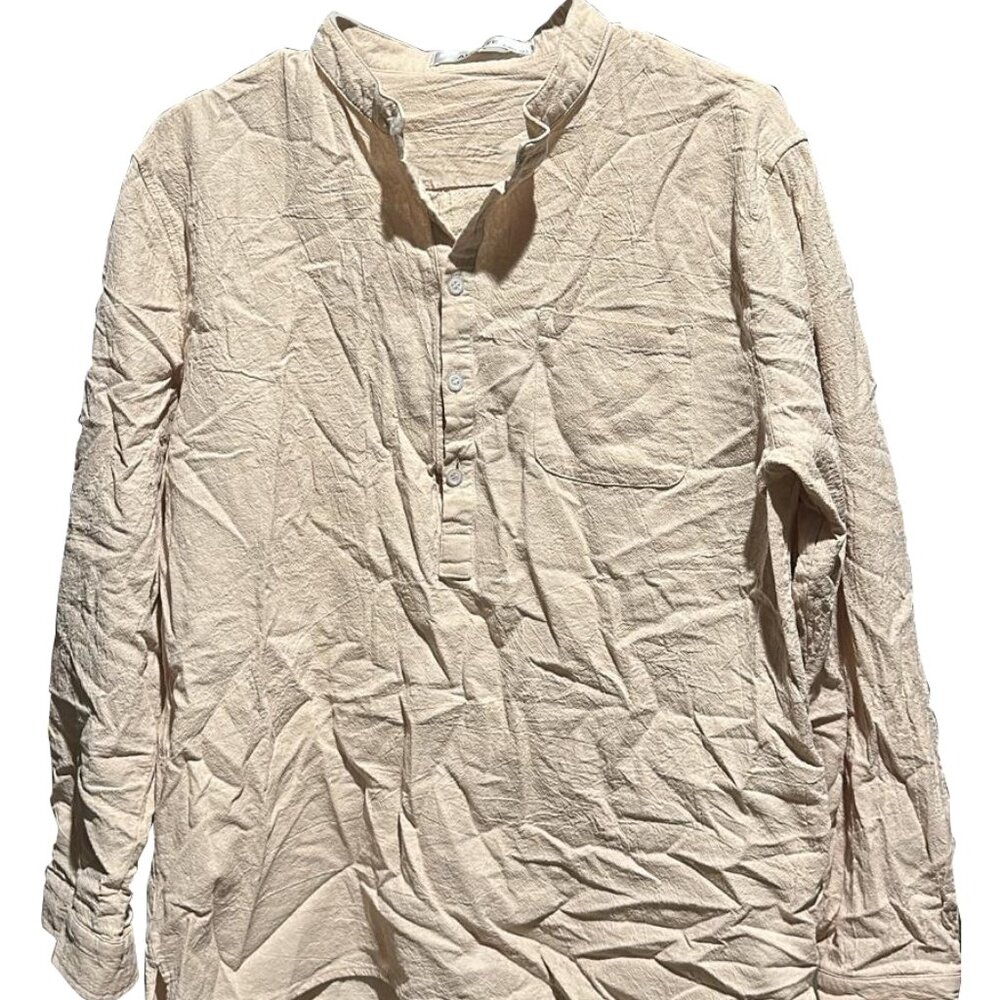 Beige Longsleeve Blouse Audate Size L
